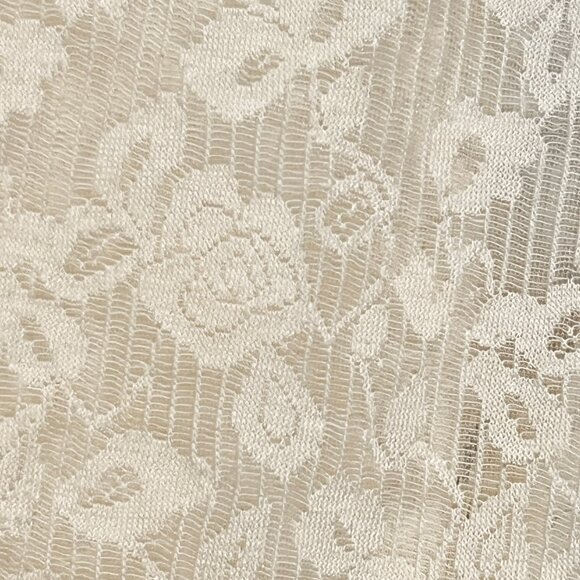 Womens Ivory Lace Ruffle Tank M Coquette Soft Girl Romantic Victorian Ethereal - Picture 6 of 10